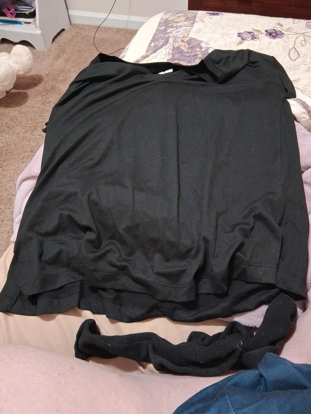 Men's Black Short-Sleeve Crew Neck Tee